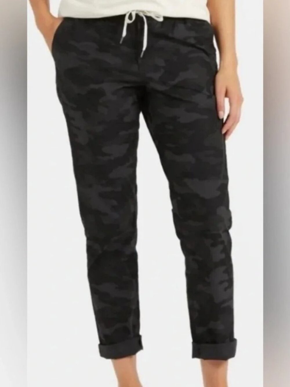 Vuori Ripstop Pants Black & Gray Camo Women's Size Large